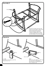 Preview for 4 page of easy coast Rocking Moses basket stand Assembly And Care Instructions