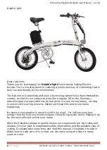 Preview for 3 page of easybike Dolphin light User Manual