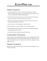 Preview for 4 page of Easypix EasyPad 1000 User Manual