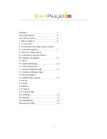 Preview for 2 page of Easypix EasyPad Junior User Manual