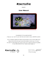 Preview for 1 page of Easypix MonsterPad User Manual