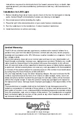 Preview for 2 page of EasyPro SFL10 Instructions For Operation