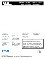 Preview for 6 page of Eaton 53BTX Installation, Operation & Manintenance Manual