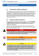 Preview for 110 page of Eaton 93PM G2 100(200) User And Installation Manual