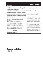 Eaton Cooper Lighting Fail-Safe Terrapin Series Installation Instructions Manual preview