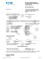 Preview for 8 page of Eaton Crouse-Hinds HRL/3060/30w Series Instruction Manual