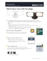 Preview for 1 page of Eaton HALO Home Quick Start Manual