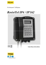 Eaton Malux solutions ResistTel IP162 Operating Instructions Manual preview