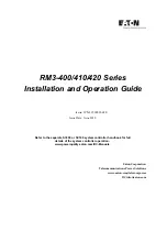 Eaton RM3-400 Series Installation And Operation Manual preview