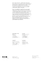 Preview for 11 page of Eaton W-SLC-7.2 Instructions For The Installation, Operation And Maintenance