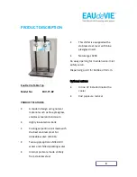 Preview for 9 page of Eau de Vie EDV-TT-BP Installation And Operation Handbook