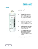 Preview for 20 page of Eau de Vie EDV-TT-BP Installation And Operation Handbook