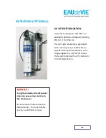 Preview for 21 page of Eau de Vie EDV-TT-BP Installation And Operation Handbook