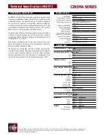 Preview for 2 page of EAW Cinema MC4973 Technical Specifications