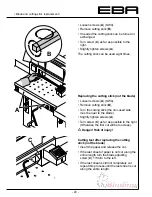 Preview for 30 page of EBA 550LT Instruction Manual