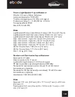 Preview for 109 page of Ebode XDOM LIGHTSPEAKER SYSTEM Owner'S Manual And Installation Instructions