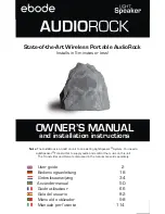 Preview for 1 page of Ebode XDOM ROCKSPEAKER - PRODUCTSHEET Owner'S Manual And Installation Instructions