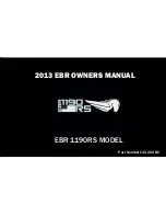 Preview for 1 page of EBR EBR 1190RS 2013 Owner'S Manual