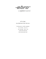 Preview for 36 page of Ebro EBI 20-T1 Instruction Manual