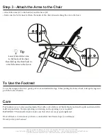 Preview for 4 page of ECCB OUTDOOR Adirondack Chair with Integrated Footrest Assembly Instructions