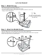 Preview for 3 page of ECCB OUTDOOR EO-OB-SET-3PC-DELUXE-INT-HARBOR-SQ Assembly Instructions