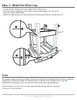 Preview for 4 page of ECCB OUTDOOR EO-OB-SET-3PC-DELUXE-INT-HARBOR-SQ Assembly Instructions