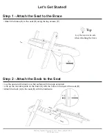 Preview for 3 page of ECCB OUTDOOR Outer Banks Deluxe Poly Lumber Folding Adirondack... Assembly Instructions