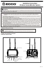 Preview for 1 page of Ecco EC7008-WK Installation Instructions Manual