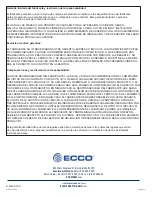 Preview for 4 page of Ecco EZ1012 Installation And Operation Instructions Manual