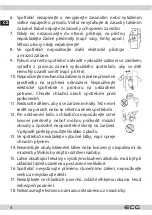 Preview for 4 page of ECG EFT 11423 WA++ Instruction Manual