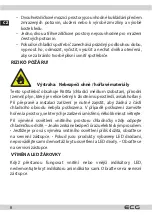 Preview for 6 page of ECG EFT 11423 WA++ Instruction Manual