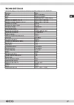 Preview for 27 page of ECG EFT 11423 WA++ Instruction Manual