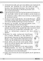 Preview for 30 page of ECG EFT 11423 WA++ Instruction Manual