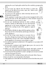 Preview for 44 page of ECG EFT 11423 WA++ Instruction Manual