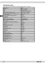 Preview for 54 page of ECG EFT 11423 WA++ Instruction Manual