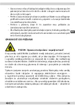 Preview for 59 page of ECG EFT 11423 WA++ Instruction Manual