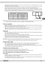 Preview for 61 page of ECG EFT 11423 WA++ Instruction Manual