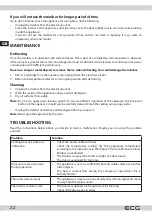 Preview for 22 page of ECG ERM 10510 BVB Instruction Manual