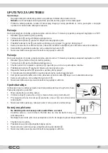 Preview for 41 page of ECG ET 3031 Instruction Manual