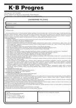 Preview for 72 page of ECG FS 91 T Instruction Manual