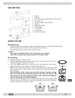 Preview for 27 page of ECG RZ 18 Instruction Manual