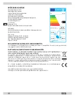 Preview for 22 page of ECG VP 3144 S Instruction Manual