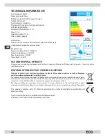 Preview for 32 page of ECG VP 3144 S Instruction Manual