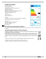 Preview for 42 page of ECG VP 3144 S Instruction Manual