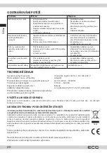 Preview for 20 page of ECG VT 7220 2in1 Simply Clean Instruction Manual