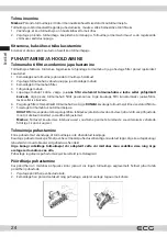 Preview for 24 page of ECG VT 7220 2in1 Simply Clean Instruction Manual