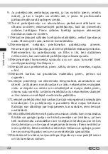 Preview for 32 page of ECG VT 7220 2in1 Simply Clean Instruction Manual