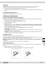 Preview for 73 page of ECG VT 7220 2in1 Simply Clean Instruction Manual