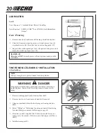 Preview for 20 page of Echo TC-210i Operator'S Manual