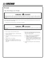 Preview for 22 page of Echo TC-210i Operator'S Manual